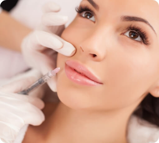 Dental patient receiving Botox injections